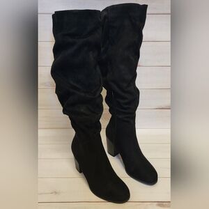 Material Girl Women's Cushioned Comfort Myah Block Heel Boot Size 8 - New In Box